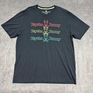 Psycho Bunny Tee Size 3XL Black 100% Pima Cotton Preppy Designer